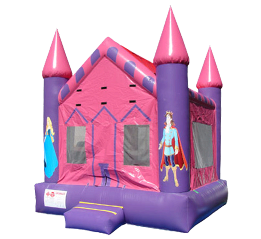 Pink Princess Castle rental from Austin Bounce House Rentals