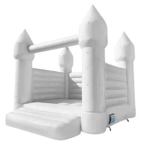 White Wedding Castle rental from Austin Bounce House Rentals